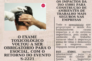 Exame toxicológico obrigatório para motoristas a partir de agosto. Não perca o prazo!